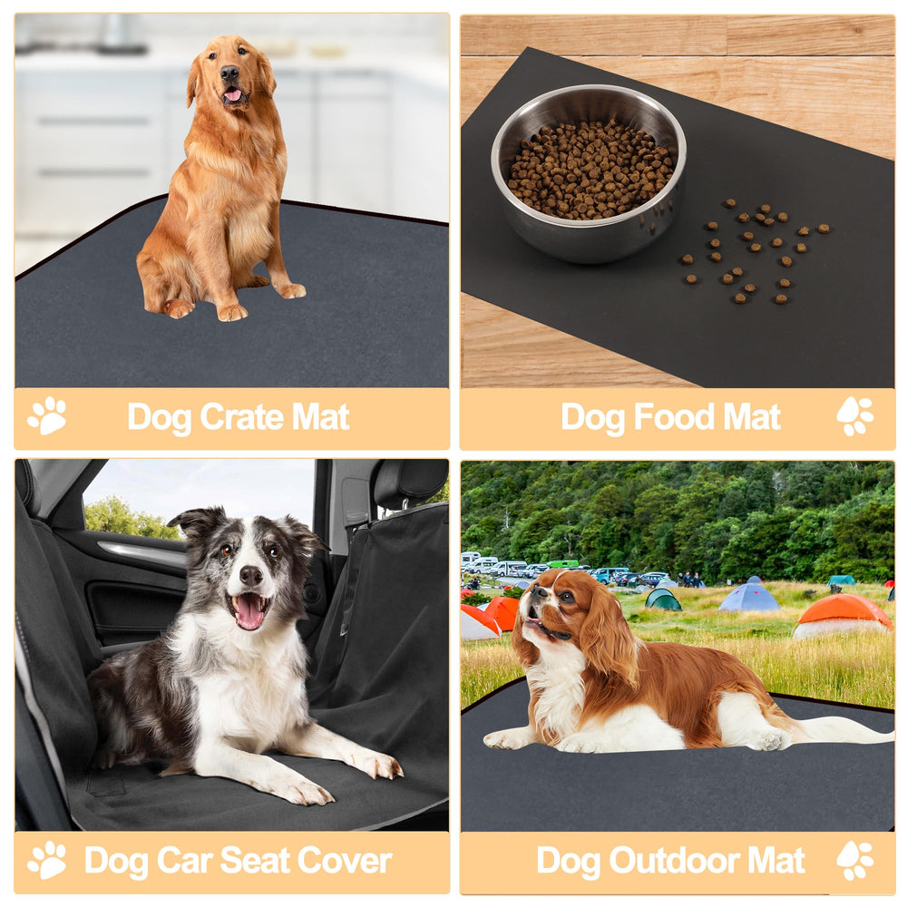 Ehzyaz dog crate mat liner supports puppies during training by providing stable surface.