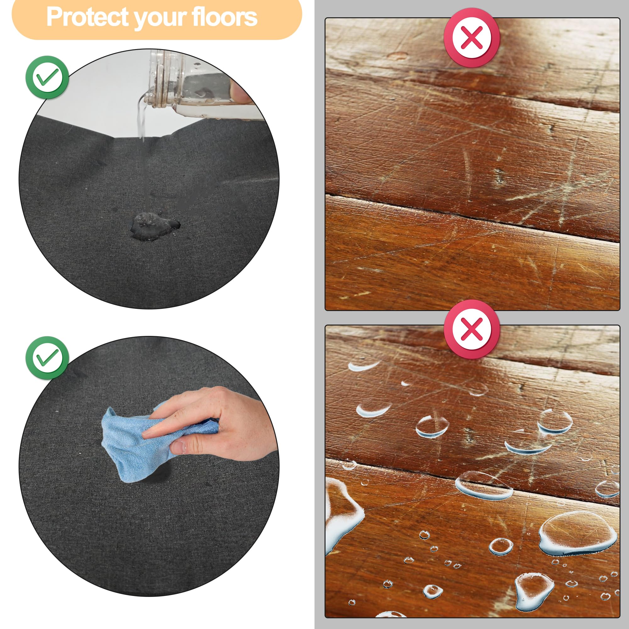 Ehzyaz dog crate mat liner waterproof bottom prevents leaks and protects floors.