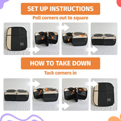 EighteenTek instant pop-up design allows assembly-free setup anywhere.