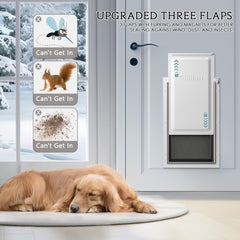 Eillion extralarge dog door aluminum frame demonstrates rust-proof strength