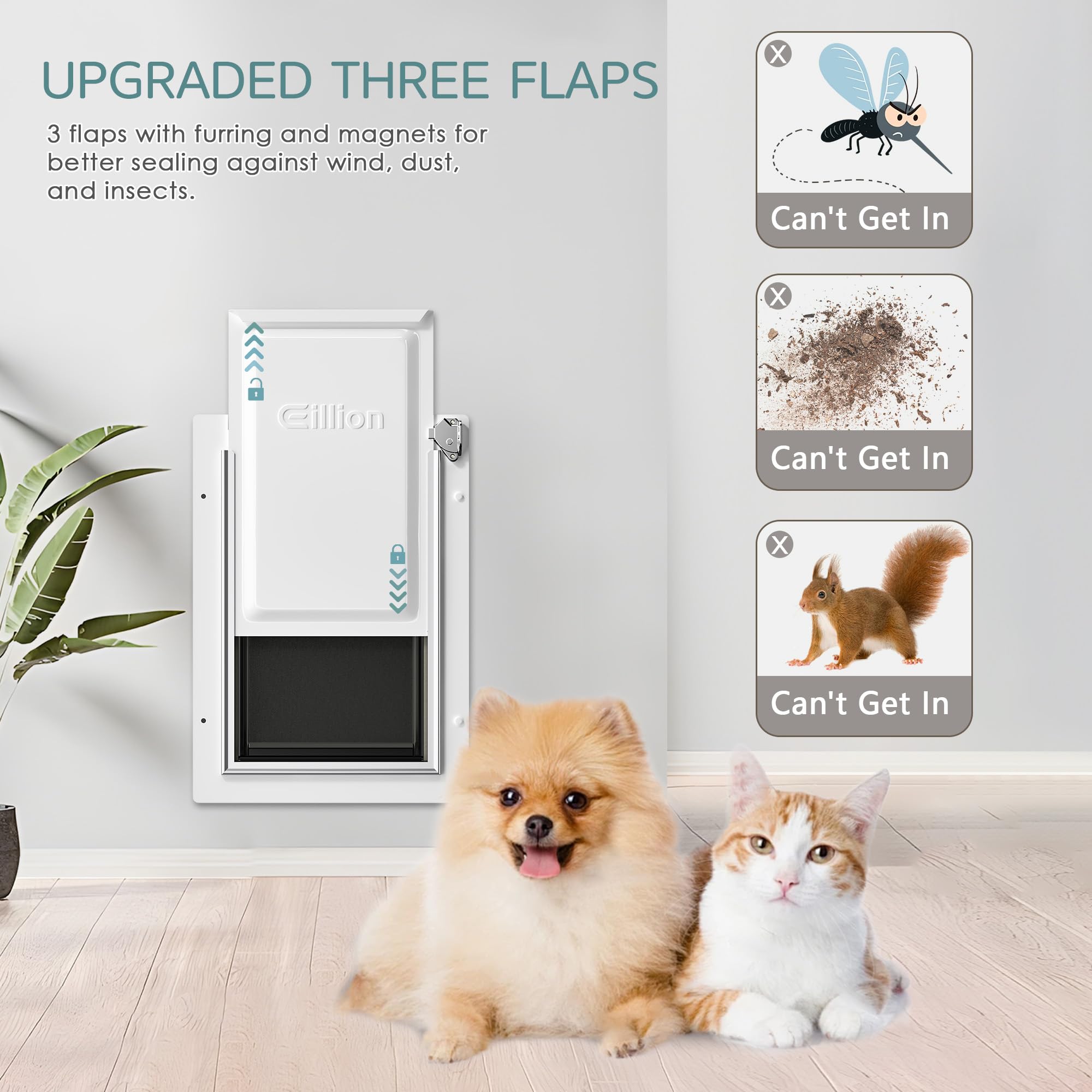 Eillion metal frame welding highlights strong build for active pets.