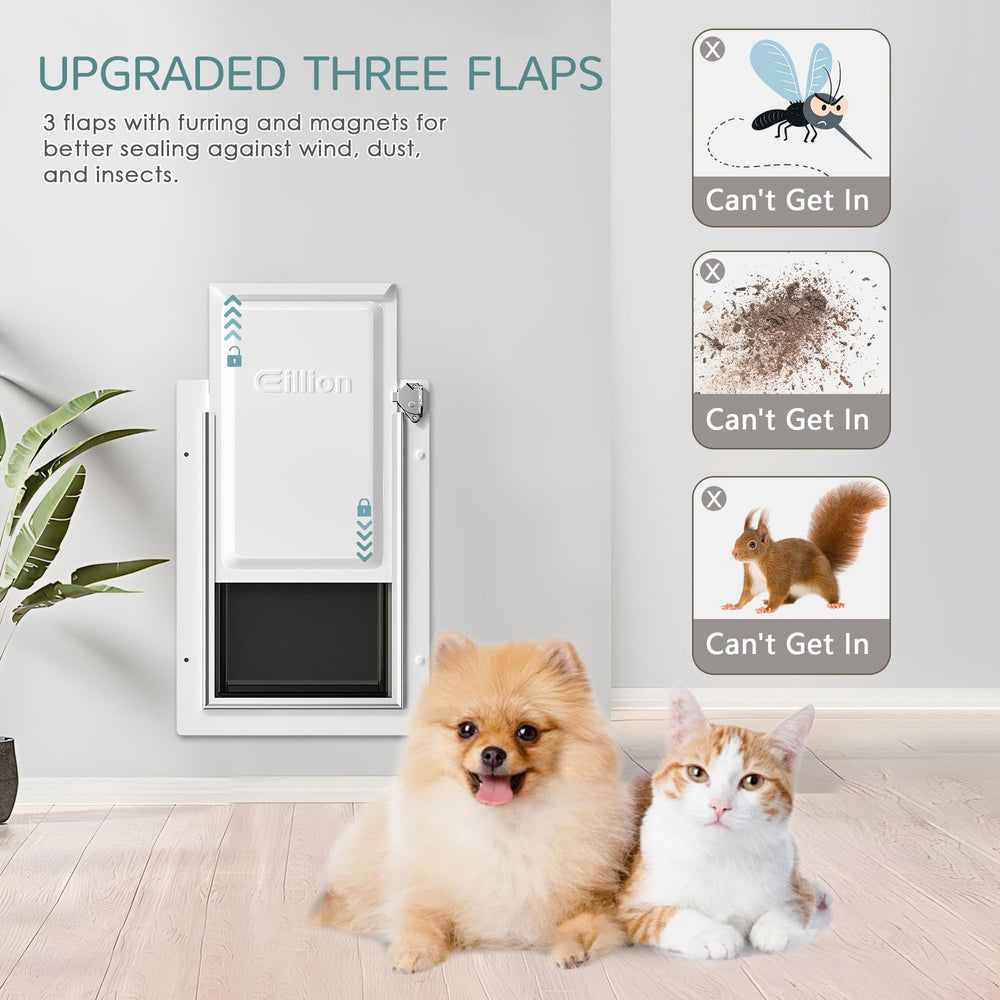 Eillion metal frame welding highlights strong build for active pets.