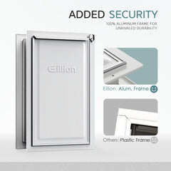 Eillion XL wall dog door outer flap highlights three-flap insulation and weather protection