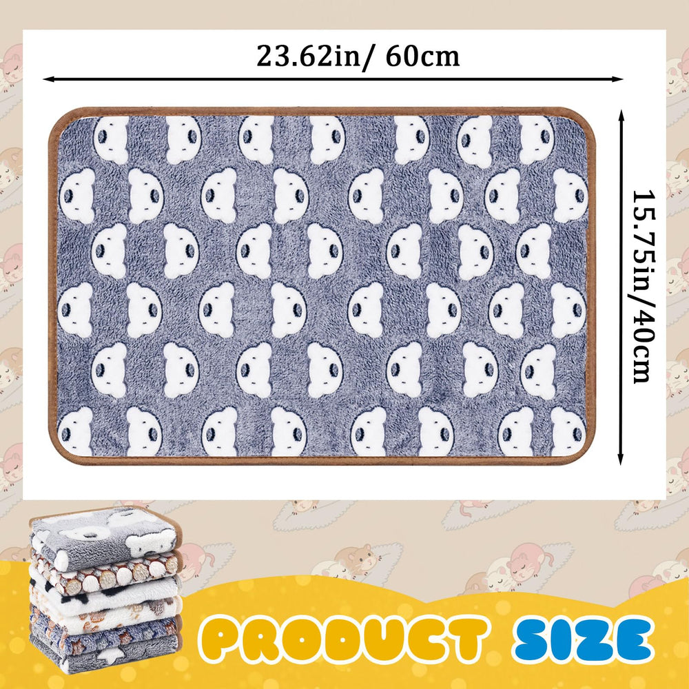 Eilyliafe small animal bedding six-pack for versatile mats and blankets.