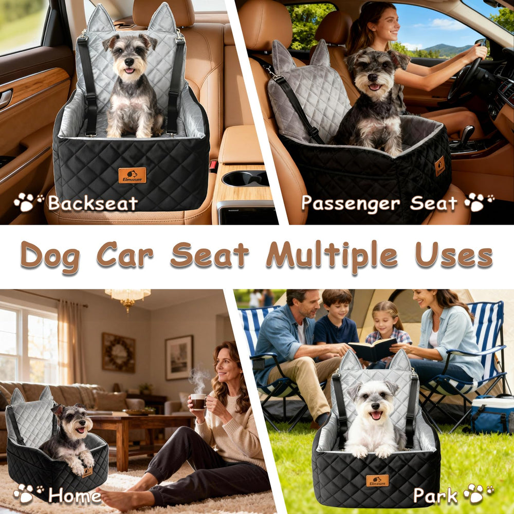 Eimuzure dog car seat up to 35 lbs supports small and medium dogs comfortably