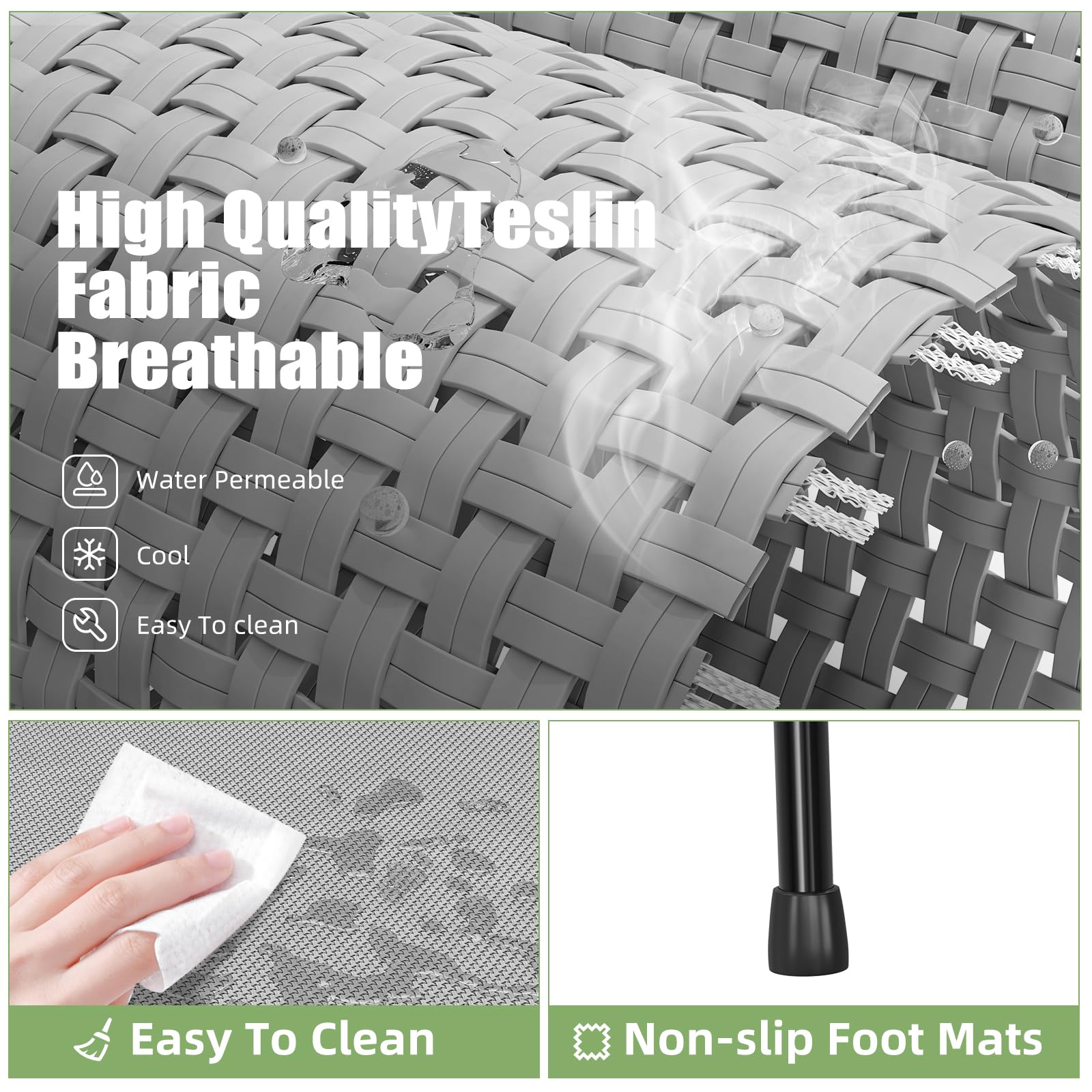Ekisemio reinforced metal frame highlights durability and high weight capacity.