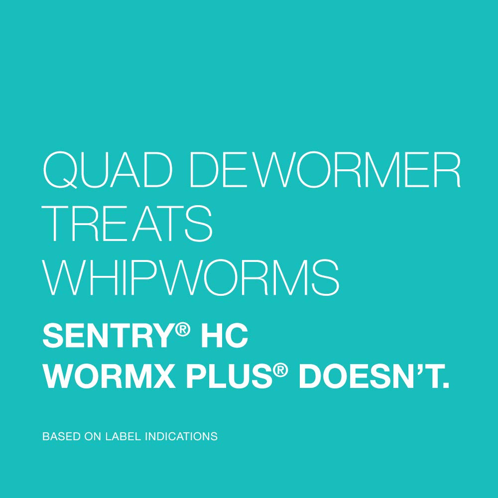 Dosing instructions card included for Elanco Quad Dewormer use.