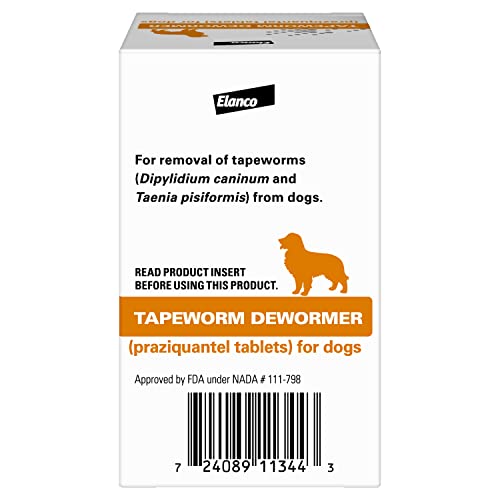 Elanco Tapeworm Dewormer tablets-closeup highlighting chewable administration