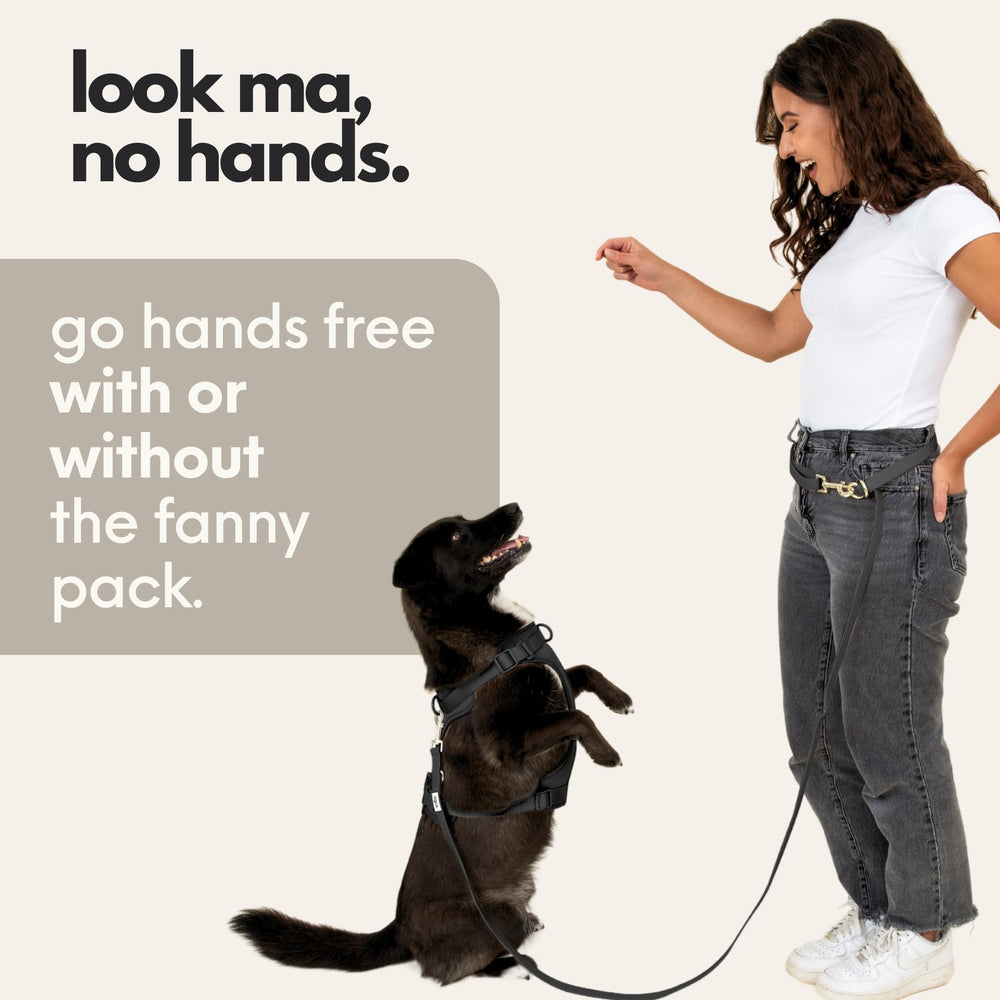 Elby waterproof easy-clean material keeps the leash looking fresh