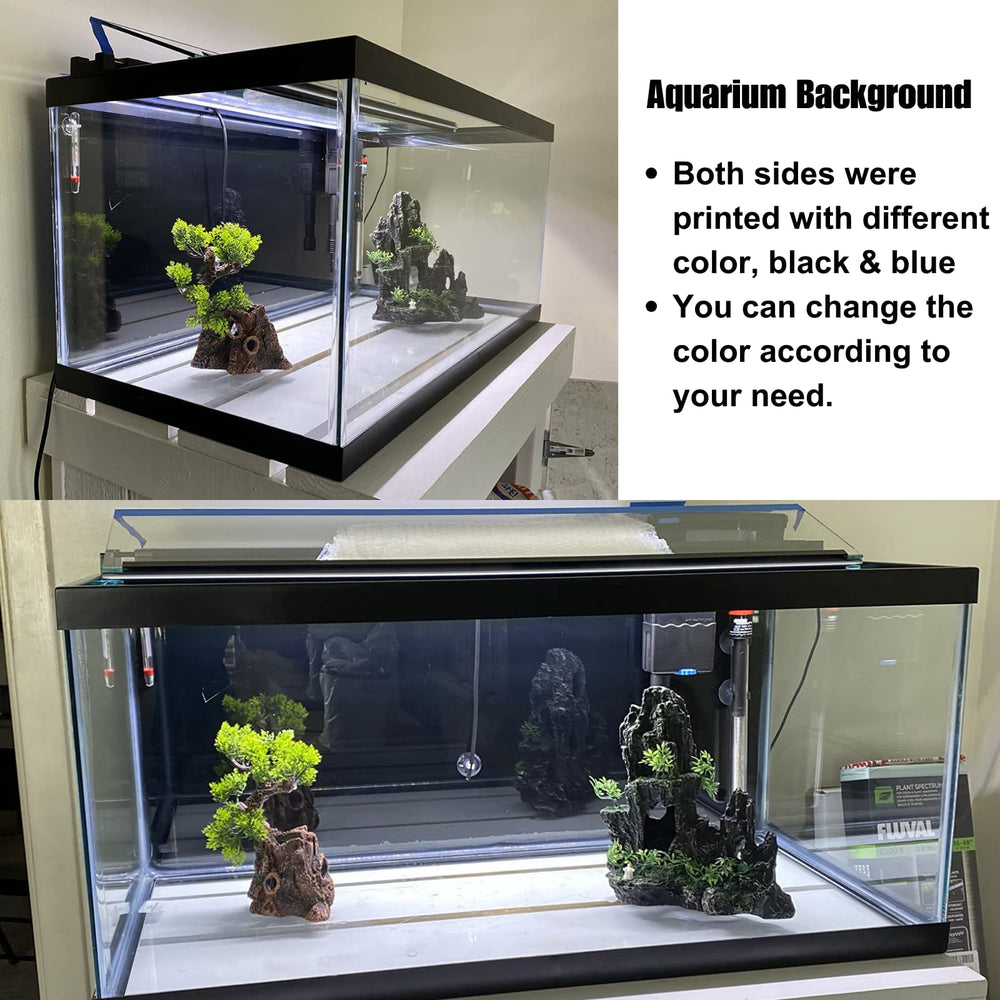 ELEBOX aquarium background easy-trim design to fit various tank sizes.