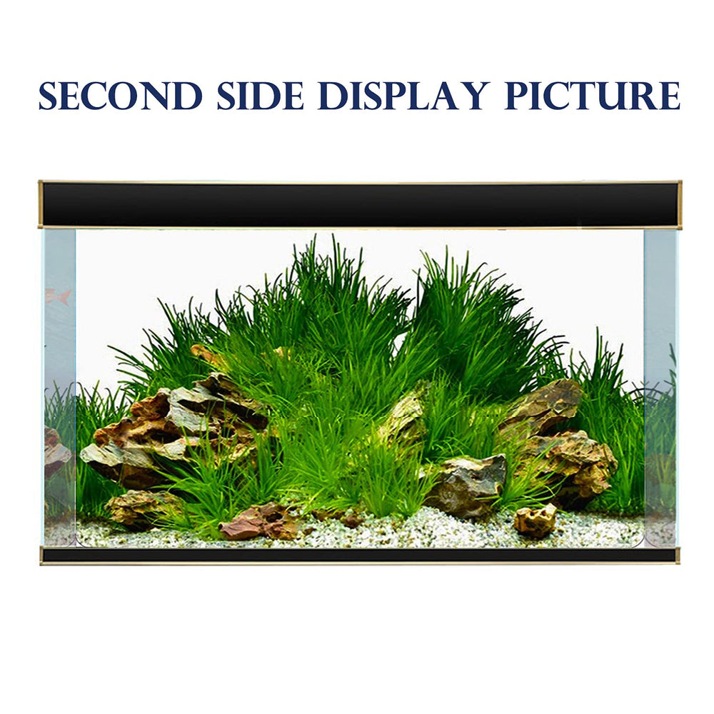 ELEBOX fish-tank-background heavy-duty PVC background resists fading for durability.