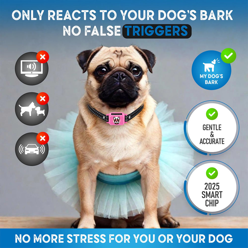 Elecane smart chip ensures fast, accurate barking response with reduced false triggers.