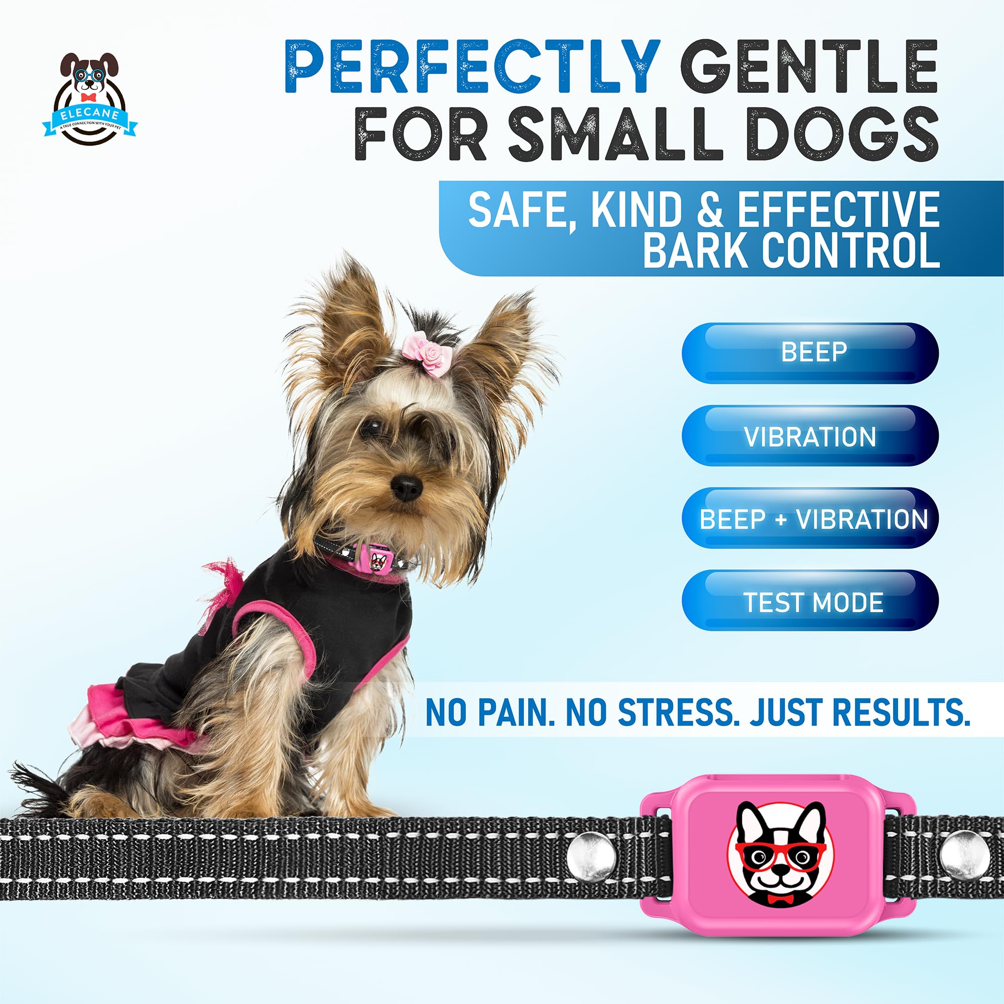 Elecane bark collar IP67 waterproof image proves reliability in rain and mud.