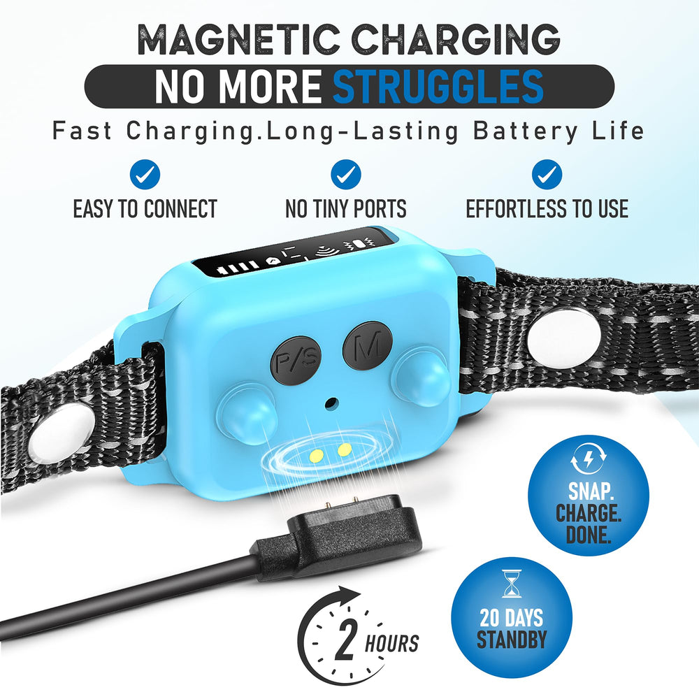 ELECANE Bark Collar no shock design offers humane training without pain
