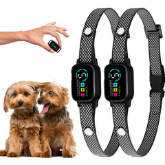 ELECANE bark collar small dogs pack front for quick humane training setup
