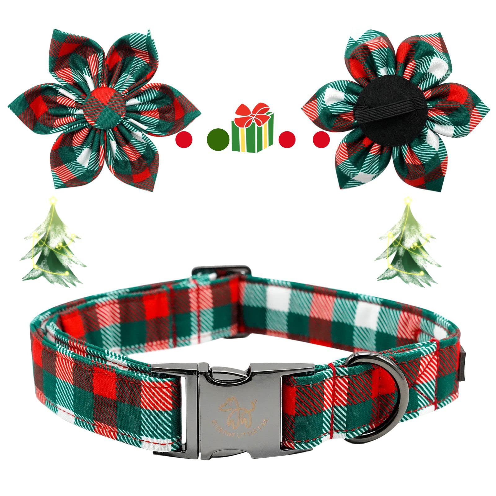 Elegant Little Tail 1-inch width collar for medium dogs