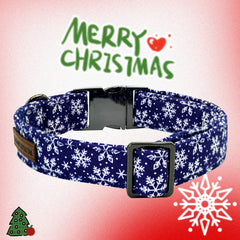 Elegant little tail welded D-ring and blue buckle close-up