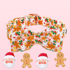 Elegant little tail Christmas dog collar metal buckle and welded D-ring for durability