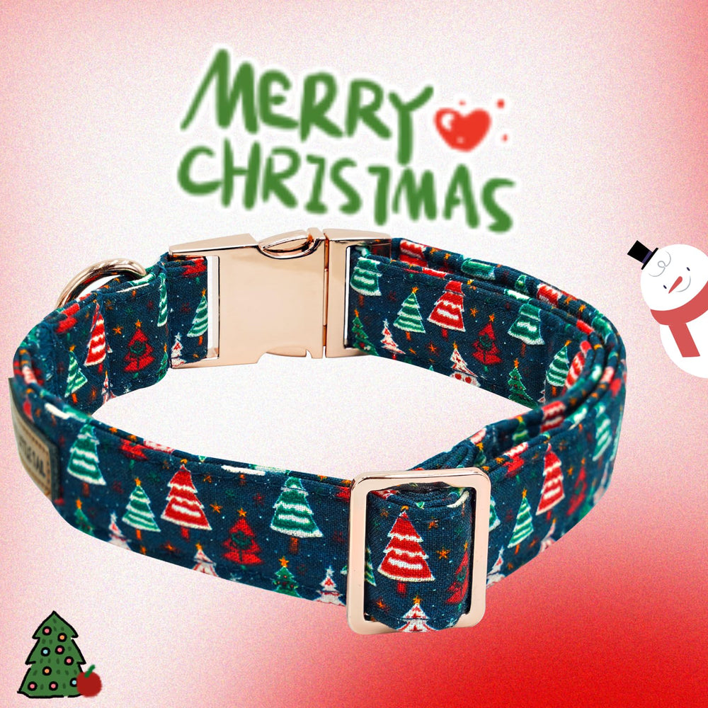 Elegant Little Tail Christmas tree bow detail on collar