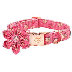 Elegant Little Tail dog collar with flower decoration for stylish everyday wear.