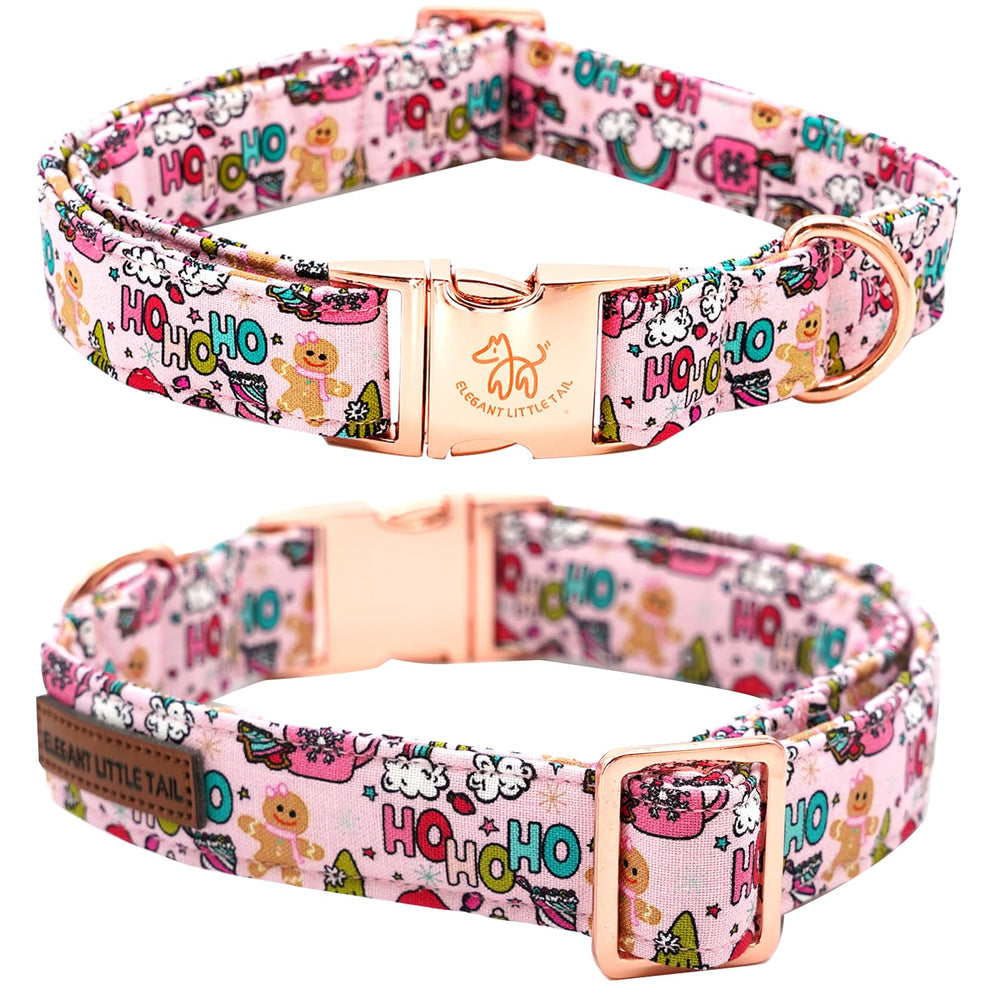 Elegant Little Tail summer-themed dog collar highlights bright patterns and comfort