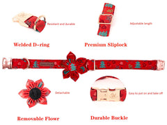Elegant Little Tail flower bow detail enhances photoshoots and holiday flair