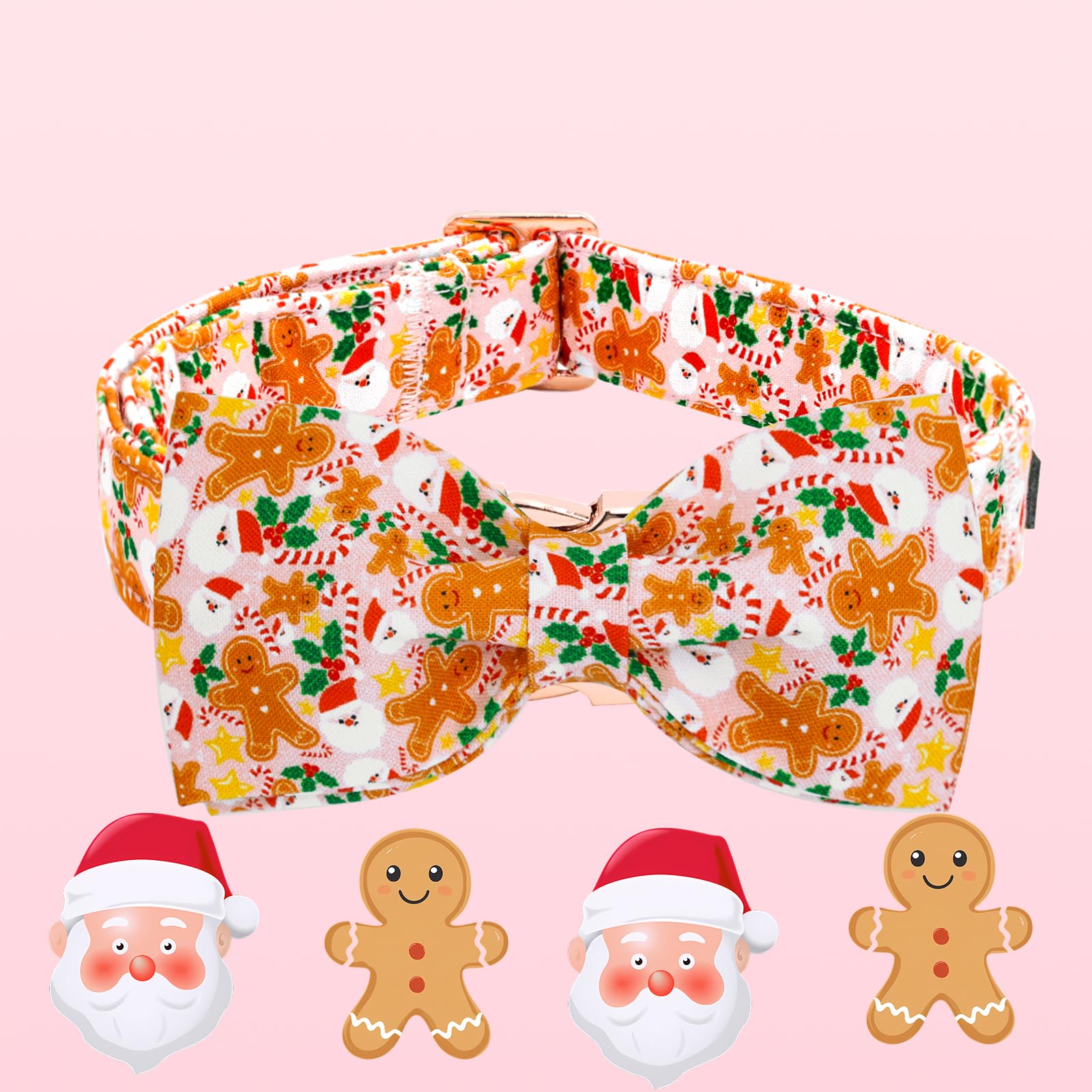 Elegant little tail handmade bowtie attachment on collar highlights durability and charm