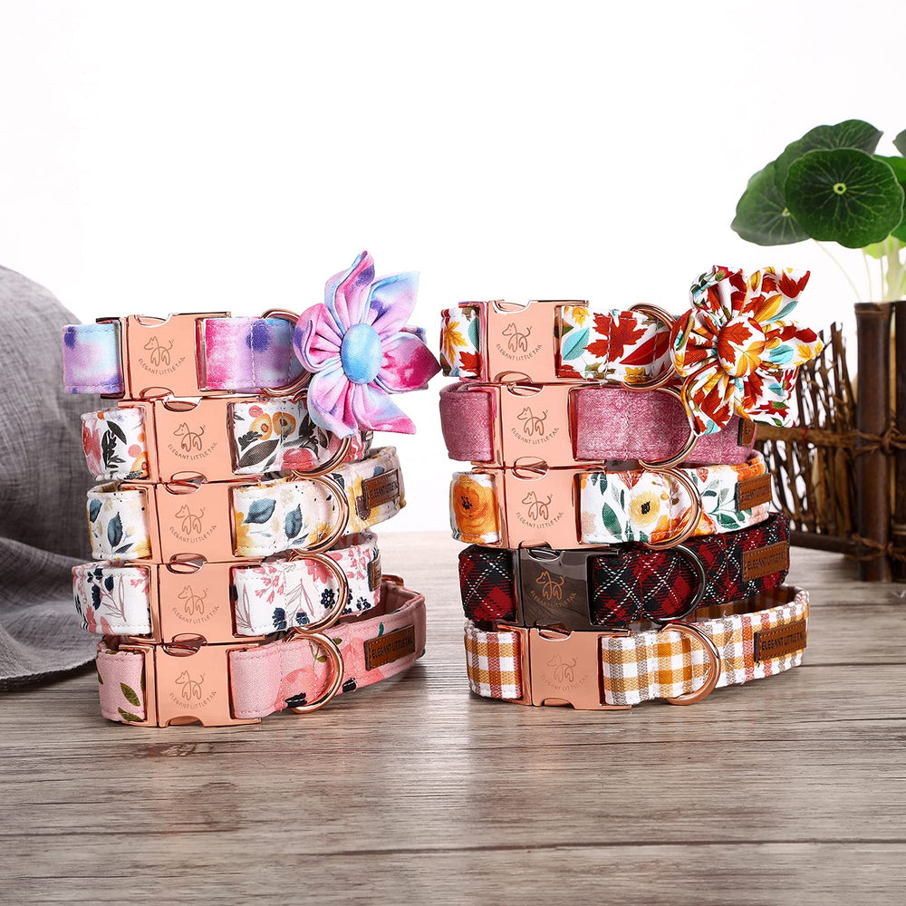 Elegant little tail Holiday gift idea collar adds festive charm to photos.