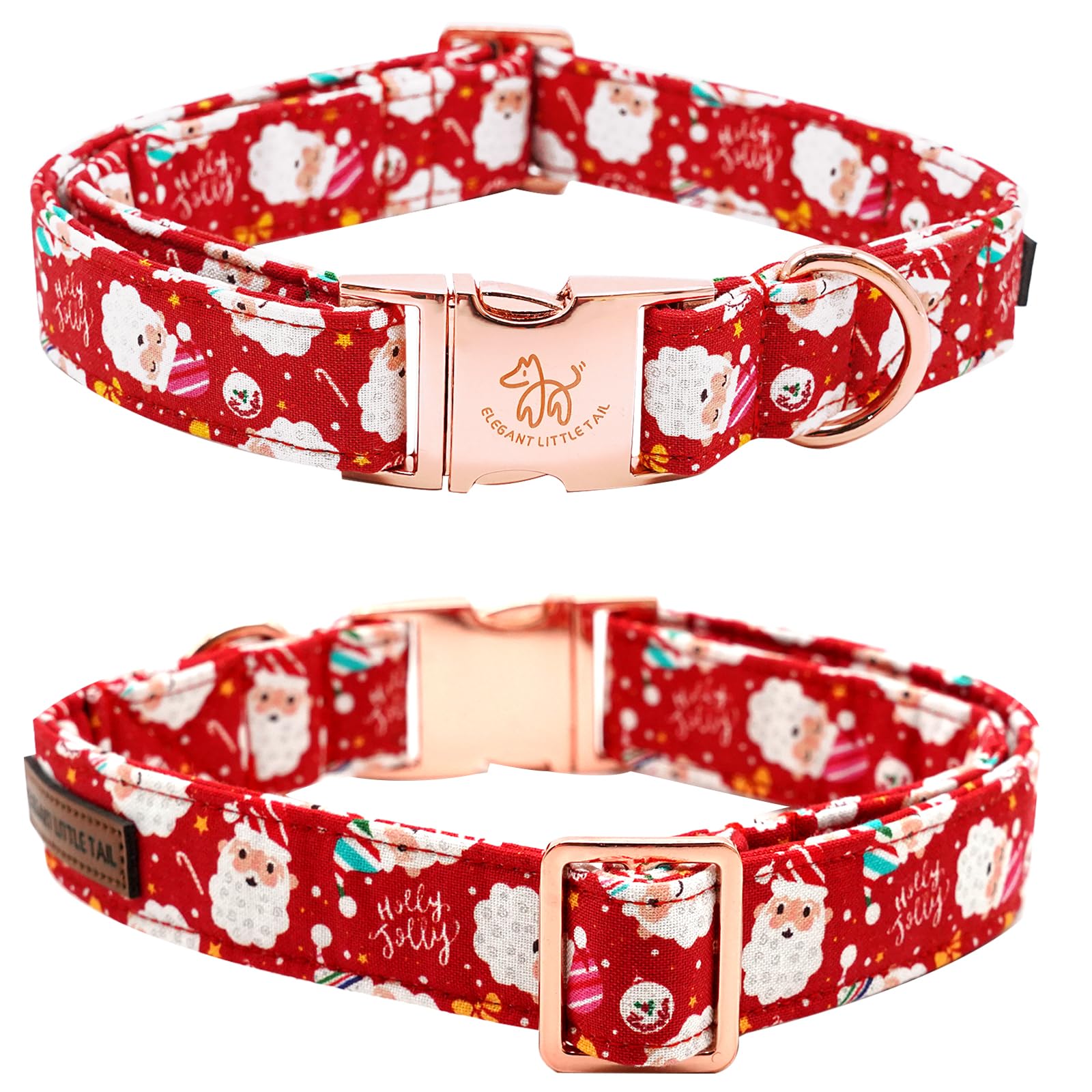 Elegant Little Tail premium cotton collar illustrating durable construction.