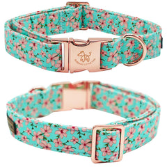Elegant little tail removable flower bow on collar offers versatile styling options
