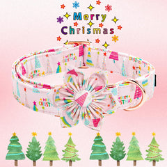 Elegant little tail removable flower collar decoration attached with elastic loop for versatile styling.