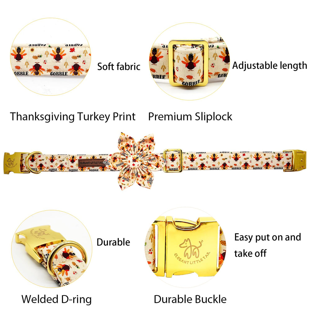 Elegant little tail removable flower decoration on collar for versatile styling.