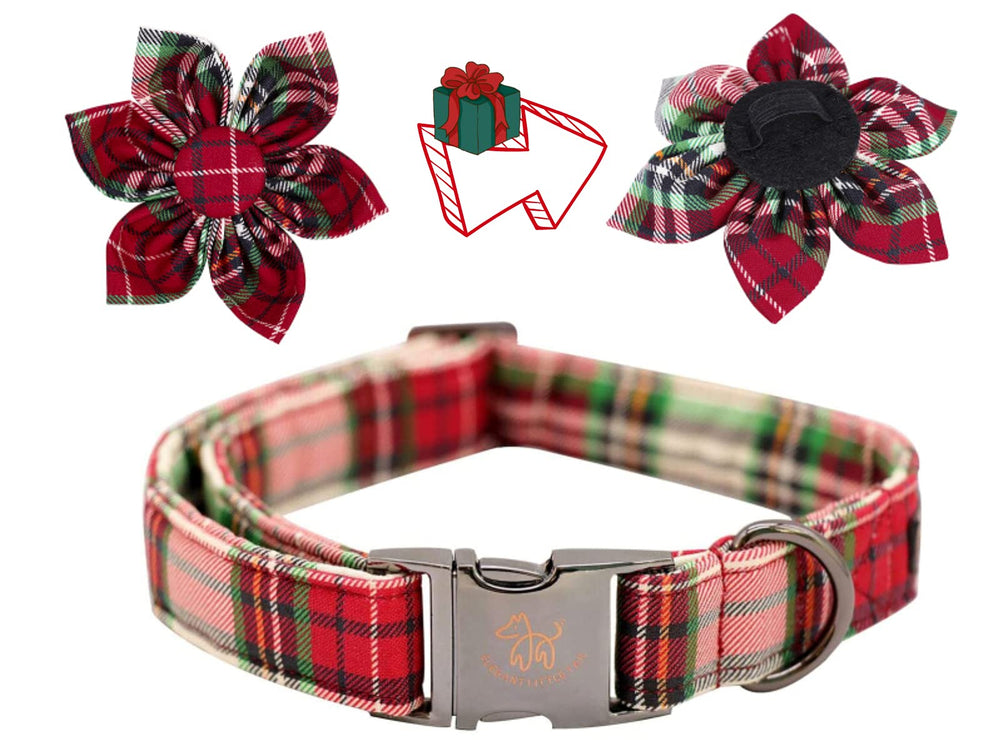 Elegant little tail removable-flower-detail fits most collars for customizable looks.