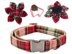 Elegant little tail removable-flower-detail fits most collars for customizable looks.