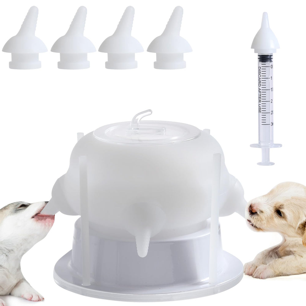 Elevonix nursing nipple for kittens with a stable base supports steady feeding.