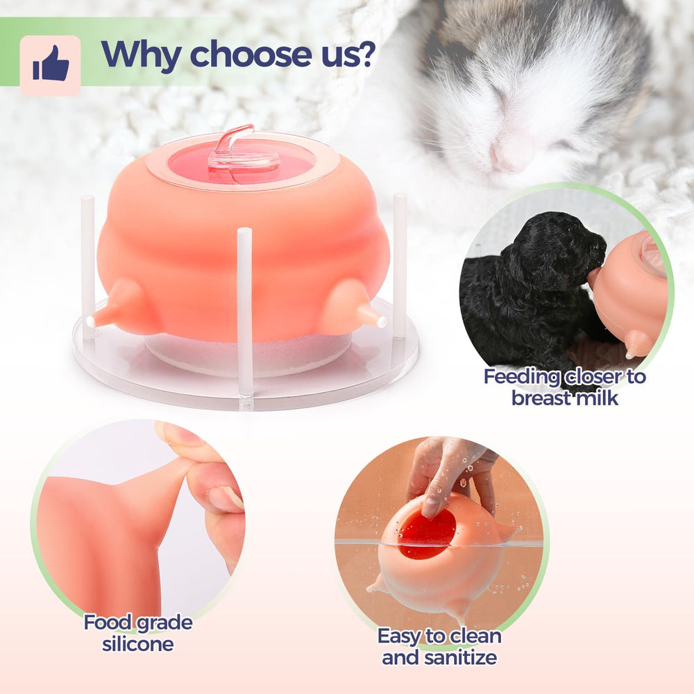Elevonix no-drip-smooth-flow nipples help keep feeding tidy