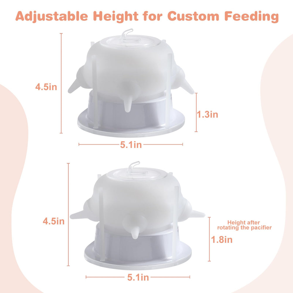 Elevonix puppy feeder detachable nipples offer customizable feeding options.