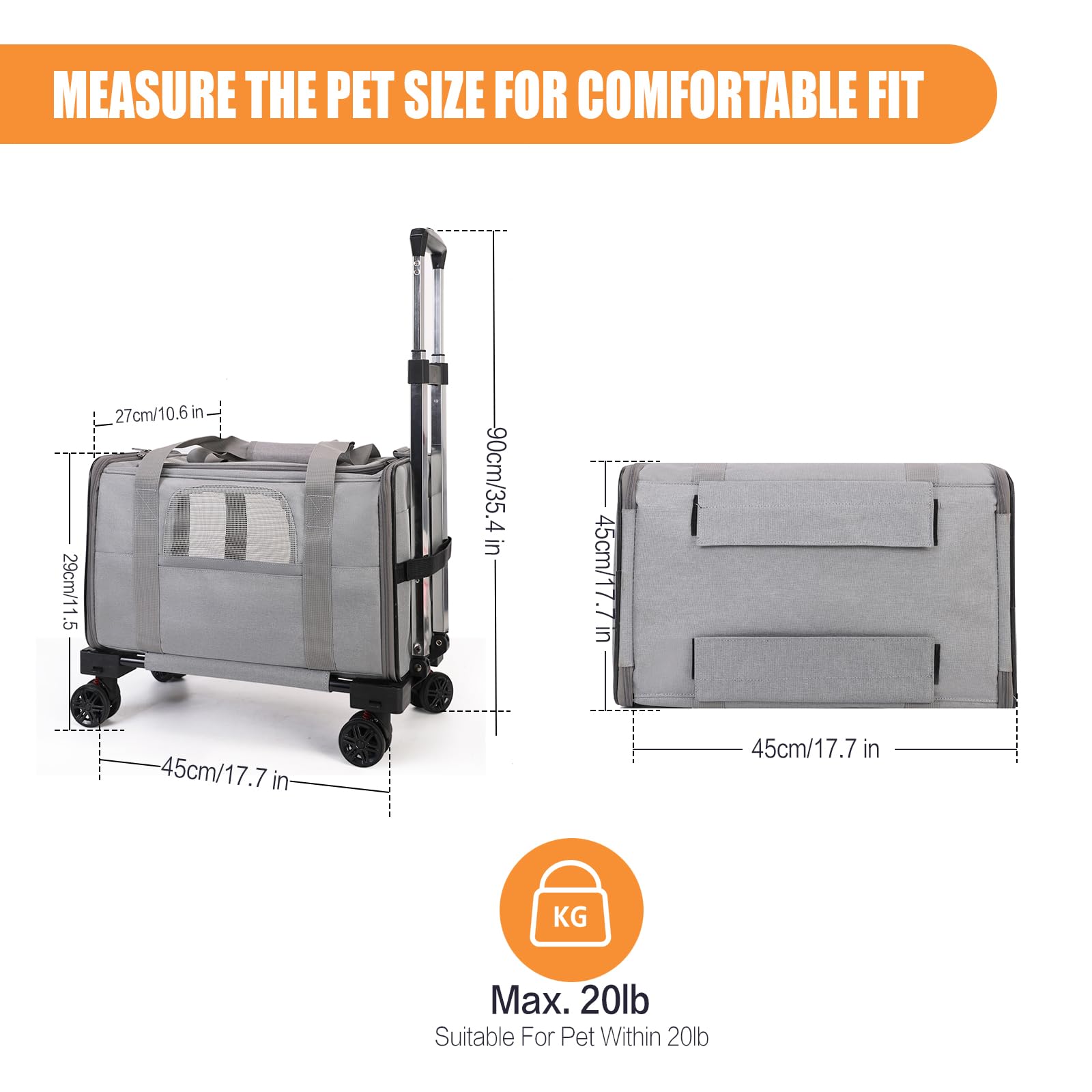 Elfpeth removable dual-side travel bed for easy cleaning.
