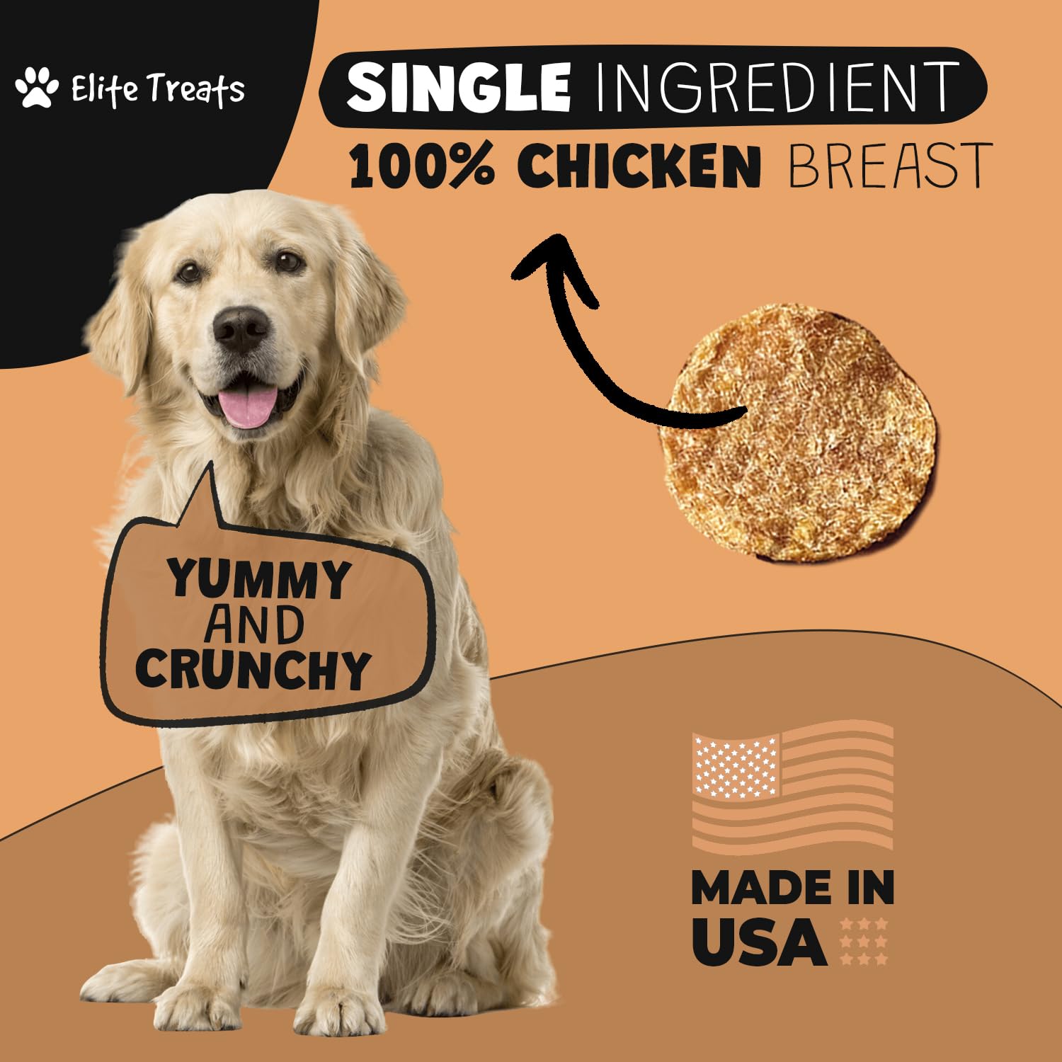 Elite Treats training-with-chicken-chips shown during a practice session.
