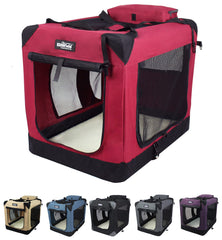 EliteField 3-Door Crate interior shows spacious 30x21x24 inches for comfortable lounging.