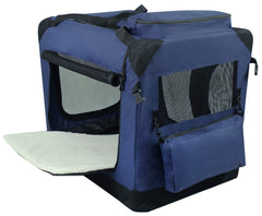 EliteField soft dog crate steel frame, sturdy construction supports dogs safely during adventures.