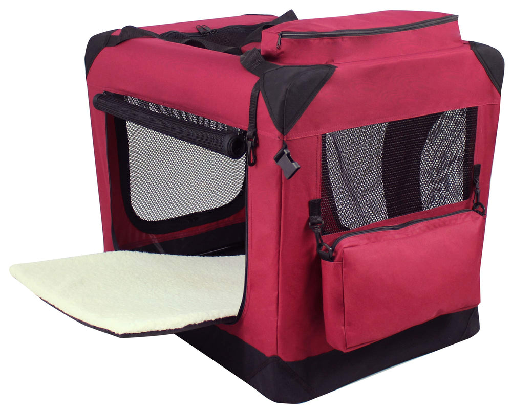 EliteField crate front door with secure zipper lock and breathable fabric