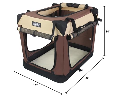 EliteField 4-Door soft dog crate assembly setup quick and tool-free