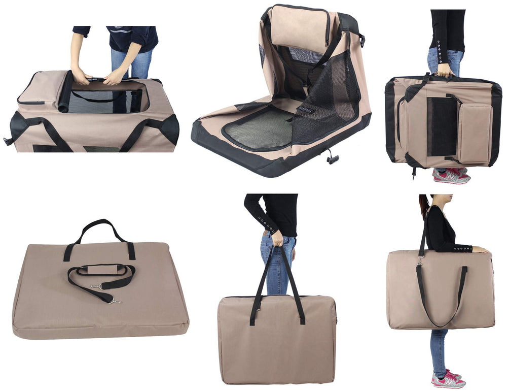EliteField crate includes carrying bag and fleece bed for convenient at-home or on-the-go comfort.
