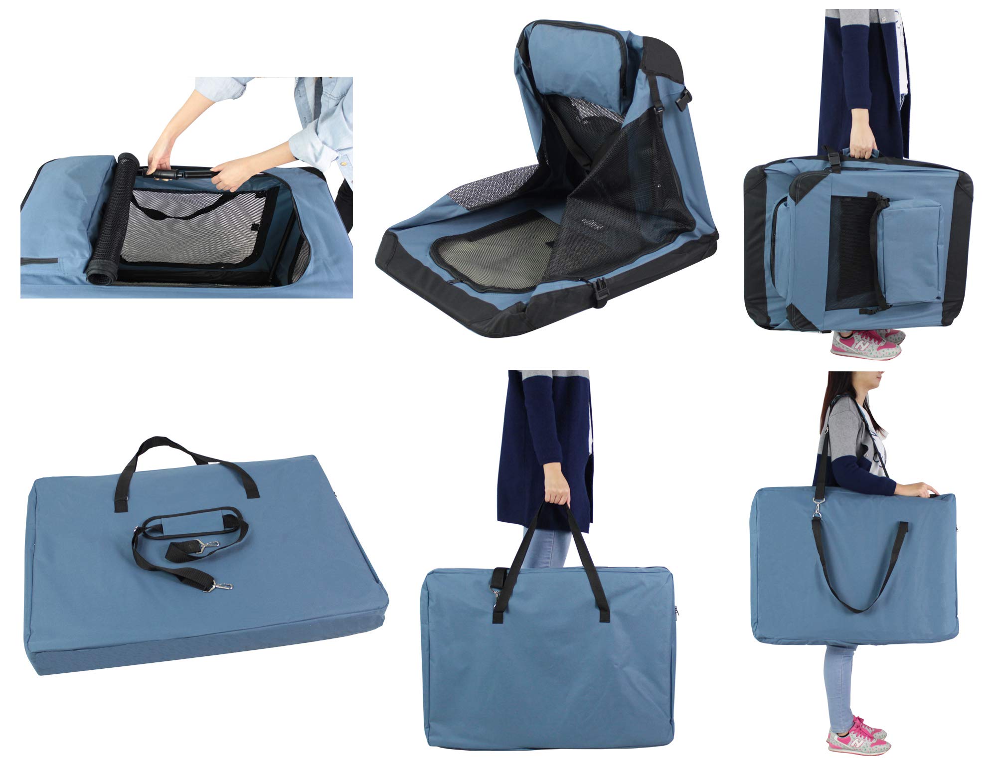 EliteField folded crate stores flat for easy transport and compact storage.