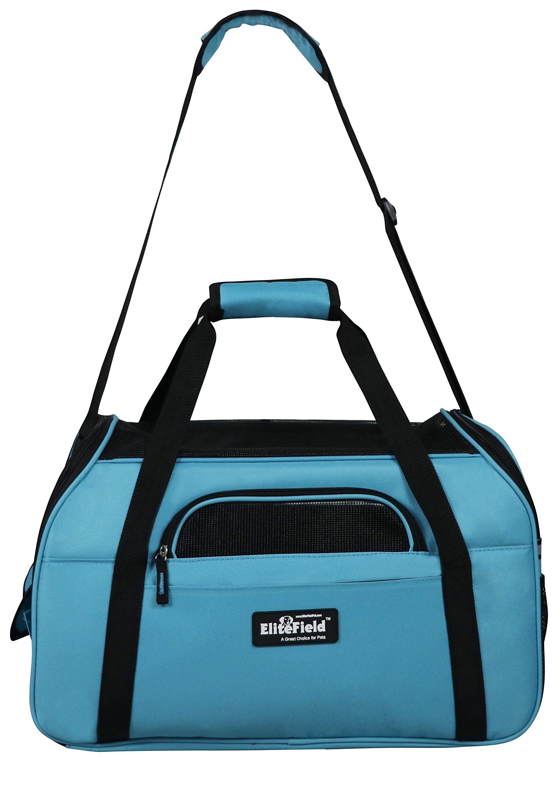 EliteField back sleeve enables suitcase attachment for convenient longer trips.