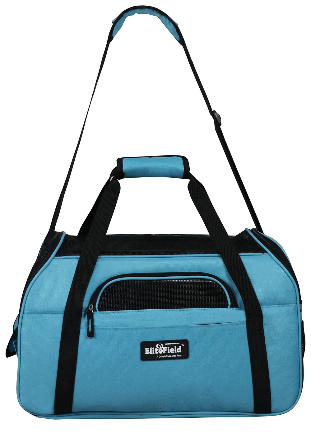 EliteField back sleeve enables suitcase attachment for convenient longer trips.