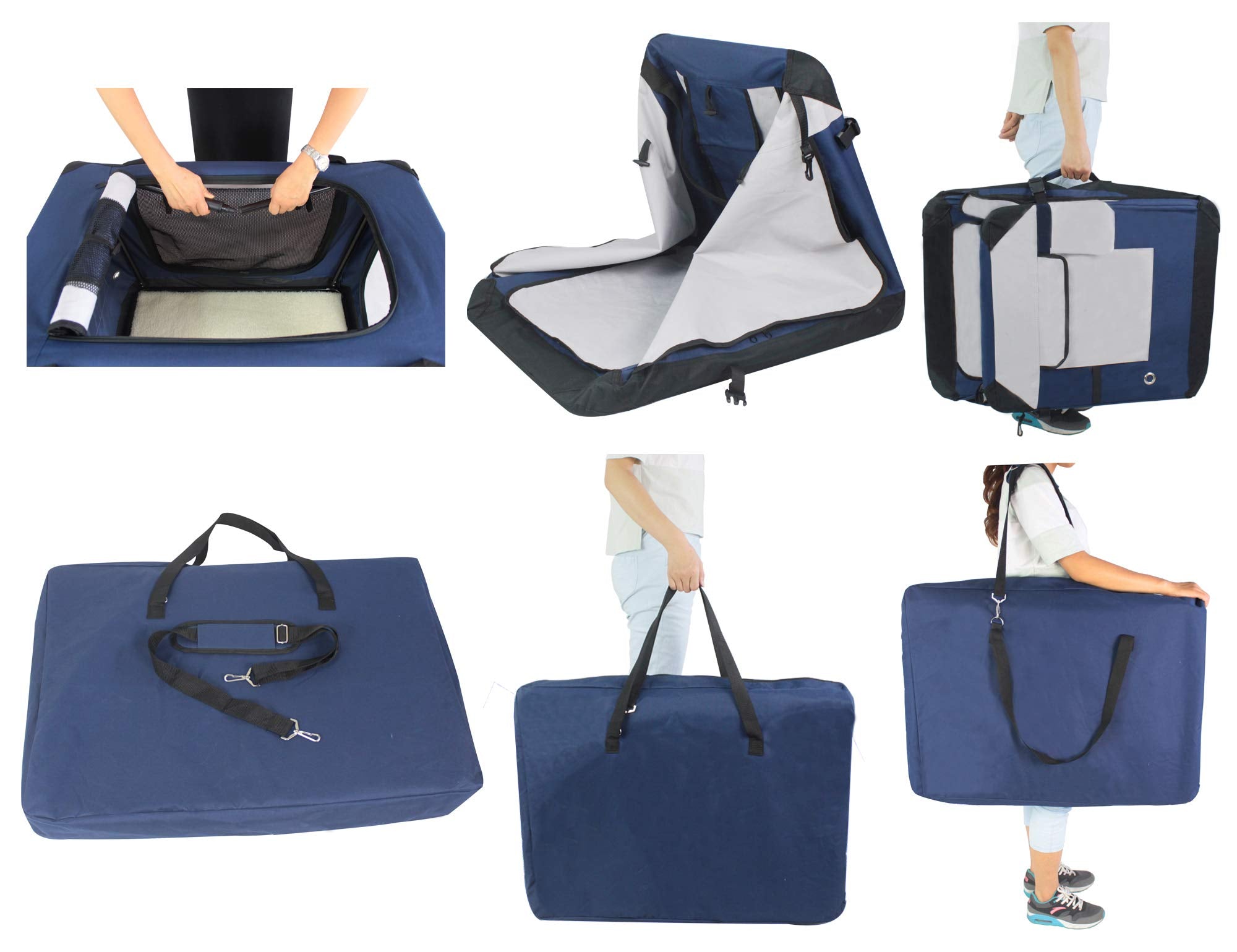 EliteField removable, washable fleece bed adds cozy comfort inside the crate.