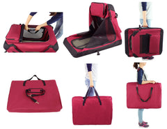 EliteField carrying bag with shoulder strap simplifies crate transport.