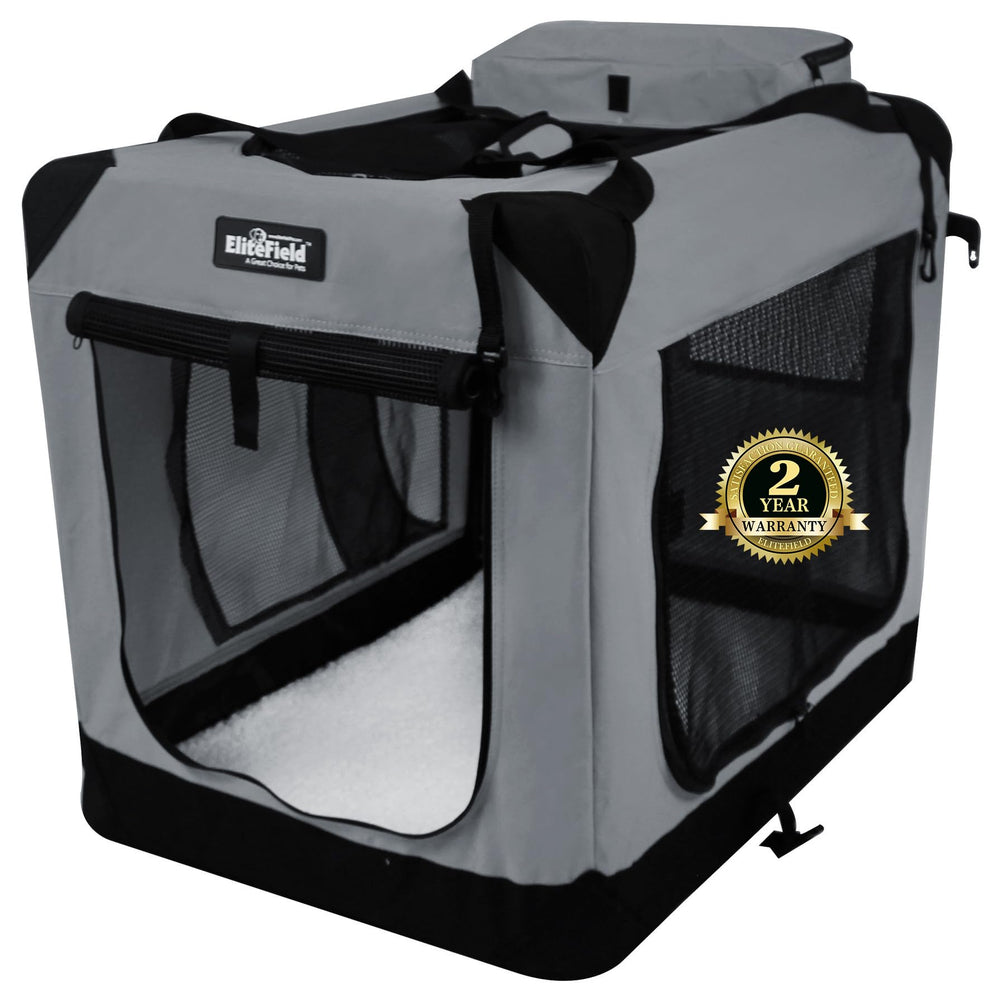 EliteField carrying bag with fleece bed for convenient travel.